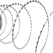vidaXL NATO Razor Wire Helical Wire Roll Galvanized Steel 60m Barbed Coil