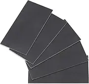 Glarks 5Pcs 2" x 4" Welding Coupons, 1/8" Thick 11 Gauge Mild Steel Welding Kit Welding Steel Plate DIY Welding Cuboid Coupons Weld Training and Practice Steel Suitable for MIG TIG Arc (2" x 4")