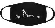 Wedding Groom - Face Mask Cover Fashion 3 Layers Custom Made in US