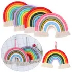 Room Decor Crafts Decoration Wall Hanging Macrame Tassel Rainbow Tapestry
