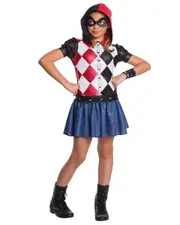 Harley Quinn Hoodie Girls Costume