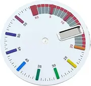 [WUYONGSI] 1pc NH36 Dial Watch Dial 28.5mm Green Luminous Watch Dial Rainbow Color 3 O'clock Position Dual Calendar Window(3)