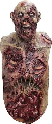 HALLOWEEN ADULT ZOMBIE SUPER MASK CHEST SKULL MASK PROP WALKING DEAD LOOK