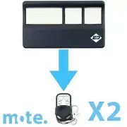 2 x B&D 062170/4333EBD 1A4982 Compatible Garage/Gate Door Remote Control