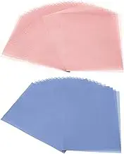 uxcell 60 Sheets Vellum Paper 8.5x11inches, Printable Translucent Paper 100GSM Colored for Invitations Laser Inkjet Printing Card Making Crafting Wedding Tracing, Bule/Pink