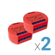 SHELLY 1PM 2 Pack Smart Home Relay Switch Power Metering Require Neutral (Wi-Fi)