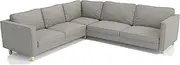 The Heavy Duty Polyester Karlstad Corner Sofa Cover(2+3/3+2)Replacement,is Custom Made Compatible for IKEA Karlstad Sectional Slipcover Replacement(Light Gray Polyester Sectional)
