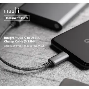 北車 Moshi Integra™ 強韌系列 USB-C To USB-A 耐用 充電 /傳輸線  編織線（0.25 ）