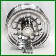 Aluminum Trailer Rim 16X7" Mod Wheel 8 on 6.5 3750 LB with Center Cap & Lugnuts