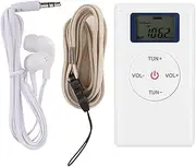 Portable Radio, FM Radio Mini Digital Tuning FM Radio High Sensitivity Portable Player with Lanyard and Earphone