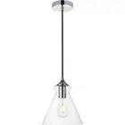 Living District LD2244C Destry 1 Light 8 inch Chrome Pendant Ceiling Light