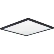 Maxim Lighting 58738WTBK Wafer LED 15 inch Black Flush Mount Ceiling Light