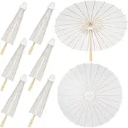 [Sadnyy] 33 Inches Paper Umbrellas Paper Decorative Chinese Japanese Parasol Umbrella DIY Oiled Paper Painting Umbrellas Crafts for Wedding Bridal Party Decor