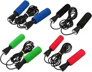 Outanaya 4Pcs Skipping Rope with Handles for Fitness Workouts Cardio Exercises and Balance Training for Adults Portable and Convenient
