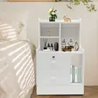 2 Drawers Bedroom Bedside Cabinet Furniture Nightstand Side Table Bedside Table