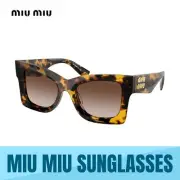 MIU MIU MU 08WS VAU6S1 HONEY HAVANA - BROWN GRADIENT SUNGLASSES 51MM AUTHENTIC
