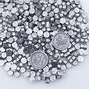 Silver Wax Seal Beads 720pcs, Andotopee Premium Sealing Wax Beads for Wax Seal Stamp, Affordable Wax Seal Pellets 0.55lb Refill Pack for Wax Seal Kit, Wedding Invitation, Envelope Seal, Crafts