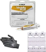 Vendetta Plus Cockroach Gel Bait + 1 Pair of Gloves and 3 Insect Monitors