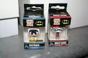 BATMAN EXCLUSIVE & HARLEY QUINN KEYCHAIN POP