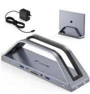 USB C Docking Station Dual 4K Monitor for Thunderbolt and USB-C Windows and M...