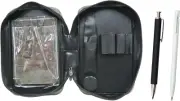 EXPVC-ER15W-HS301S Zipper Case, Ultra Fine Retractable Eraser White and Extruded