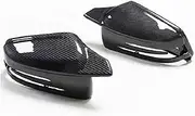 [Boshu] daili Store M Look Carbon Fiber Rear View Mirror Cover Caps Compatible with Benz A Class W246 C Class W204 E Class S Class W221 CLA CLS CLK (Color : Carbon Fiber)