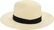 [COMPUKAS] Collapsible Beach Hat for Women Wide Brim Sun Hat Visor Foldable Sun Visor for Outdoor Activities White