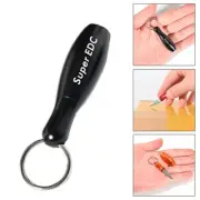 Mini Edc Folding Pocket Knife-Keychain Pendant Key Ring Stainless Steel Portable