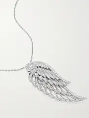 [Garrard] Garrard - Wings Embrace 18-karat White Gold Diamond Necklace - Silver - One size One size Silver