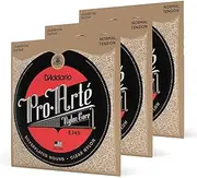 [D'Addario] Guitar Strings - Pro-Arte Classical Guitar Strings - EJ45-3D - Nylon Guitar Strings - Silver Plated Wound, Nylon Core - Normal Tension, 3-Pack