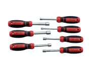 7pc SAE Imperial Nut Driver Set: 3/16, 1/4, 5/16, 11/32, 3/8, 7/16, 1/2"