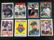 Kirby Puckett - 8 Card Lot - 80s/90s MLB Baseball HOF Minnesota Twins (5)