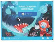 Jarmelo Fossils Digging Excavation Kit Shark Fun Set Game Activity Play Toy 6+