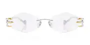 Anna-Karin Karlsson CLAW OPTICAL - TRIANGLE Gold Women’s Glasses Gold Size 55 - Private Health Rebate - Blue Light Block Available