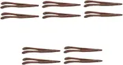 Gatuida 5sets Tea Clip Tong Set Wood Tea Tongs Slip Kitchen Utensil Squeezer Utensils for Ceremony 2pcs*5