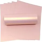 10 Sheets A4 Card Rose Gold Pink with Gold Pearlescent Shimmer Decorative 300gsm / 110lb Double Sided Card