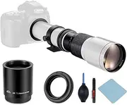 JINTU 500mm-1000mm f/8 Manual Telephoto Lens SLR Camera Lenses for Nikon D3500 D850 D7500 D5600 D3400 D500 D7200 D5500 D750 D810 D3300 D5300 D610 D7100 D5200 D600 D3200