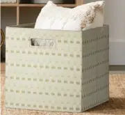 Better Homes & Garden™ ~ PATCHWORK STRIPE ~ 12.75" ~ Fabric Storage Cube/Bin