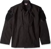 Tru-Spec 1288044 Tactical Response Uniform Shirt, Polyester Cotton Rip-Stop, Medium Short, Black