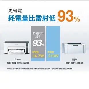 EPSON M1120 黑白高速WIFI連續供墨印表機