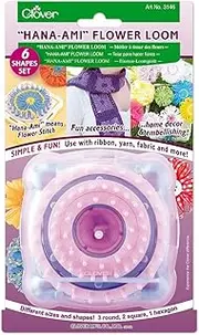 Clover Hana-Ami Flower Loom 6 Shape Set, Pink/Blue (3146)