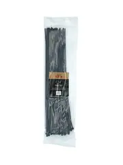 Lucci Power 4mm x 300mm Cable Ties in Black, 100 Pieces