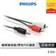 PHILIPS 飛利浦 SWA2527W/10 1.5m 立體聲音源線3.5mm轉2RCA