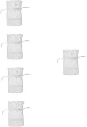 minkissy Drawstring Jewelry Bag Lace Organza Pouch for Convenient Candy Packaging for Festivals Parties and Jewelry Storage
