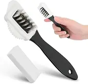 [YAUYAP] Suede Brush Kit, 4-Sided Suede Cleaning Brush with Eraser, Nubuck Brush Cleaner for Boots, Shoes, Jackets, Furniture, Easy to clean