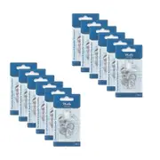 12PK Malli Sewing Metal Finger Thimble & Needle Threader DIY Sewing Kit Silver