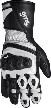 GMS-Moto GR-1 SF, gloves , color: Black/White , size: XS
