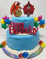 Dungeons and Dragons Roleplay Birthday Cake Topper Set Brand New