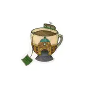 The Nonsense Maker Melbourne Teacup Magnet