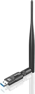 Simplecom NW621 AC1200 WiFi Dual Band USB Adapter with 5dBi High Gain Antenna